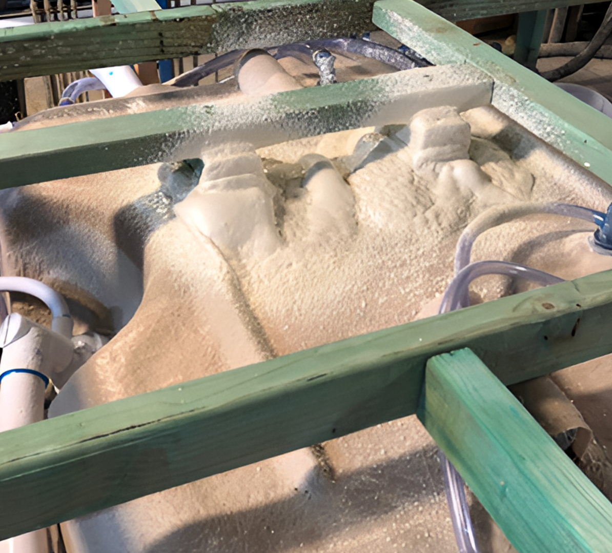 isolated photograph of Sale Hydro Steel Foam application