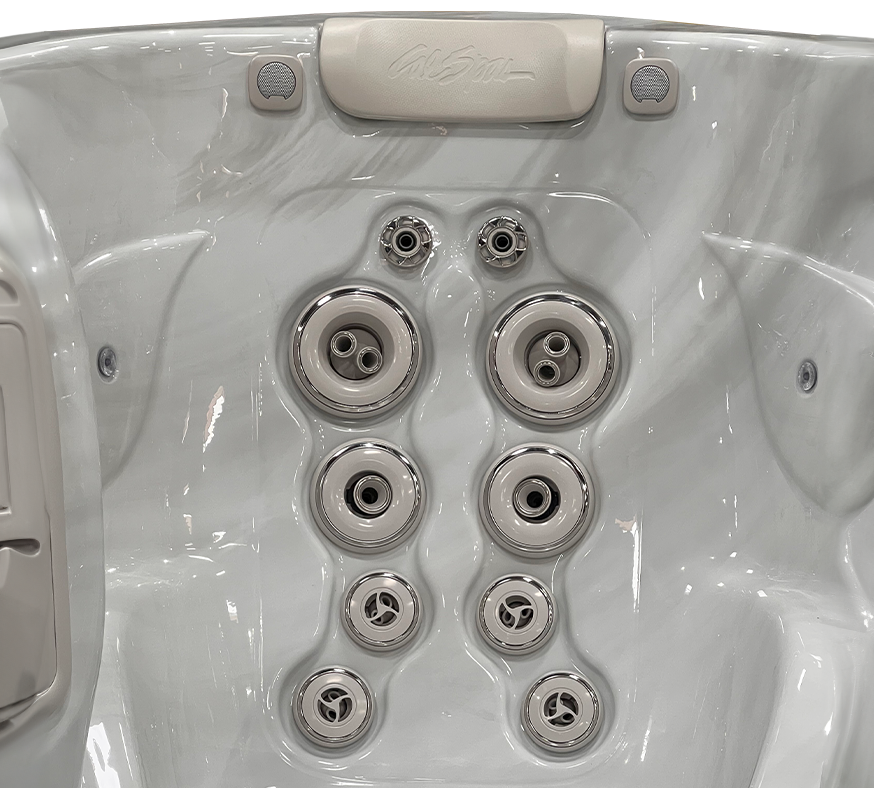 close-up of Cal Spas Exclusive Velocity&trade; Jets