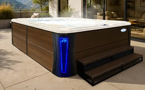 Overhead view of Cal Spas Deck hot tub